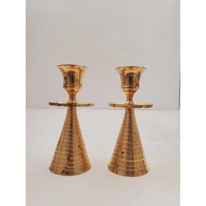 Vintage Brass Candlesticks -, Solid Brass Candle Holders, Sold together …